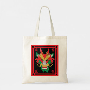Bolso De Tela Dragón chino masacra arte asiático