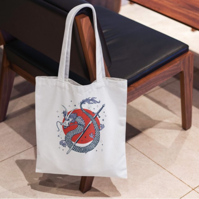 Bolso De Tela Dragón Con Espada (Subido por el creador)