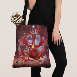 Bolso De Tela Dragón cósmico piropo