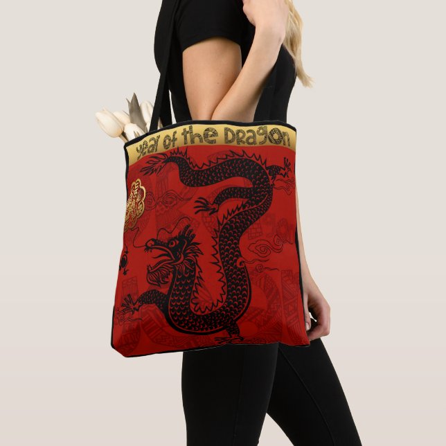 Bolso De Tela Dragón Cutáneo Año Nuevo Chino TBC Aniversario Zod (Detalle)
