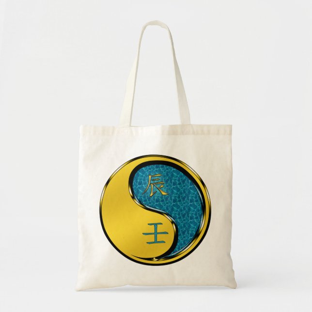 Bolso De Tela Dragón de Agua (Frente)