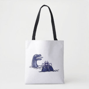 Bolso De Tela Dragón De Agua Y Cangrejo De Monstruo
