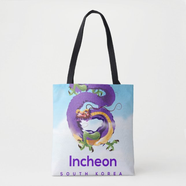 Bolso De Tela Dragón de Corea del Sur (Anverso)