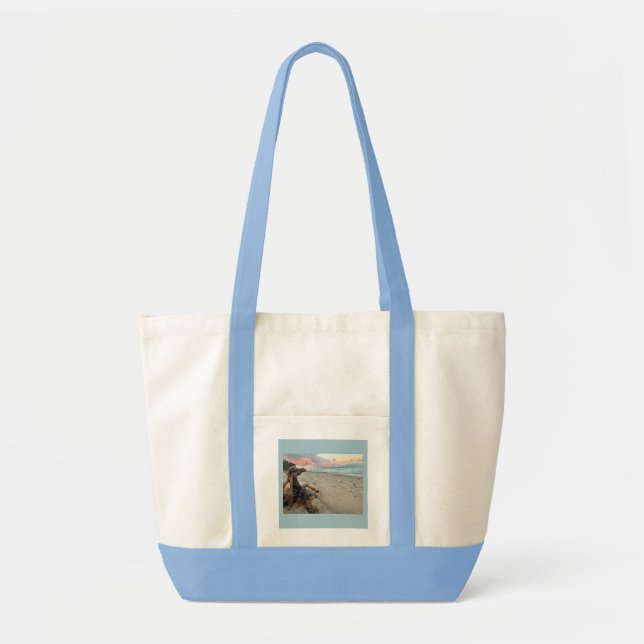 Bolso De Tela Dragón de madera flotante  (Frente)
