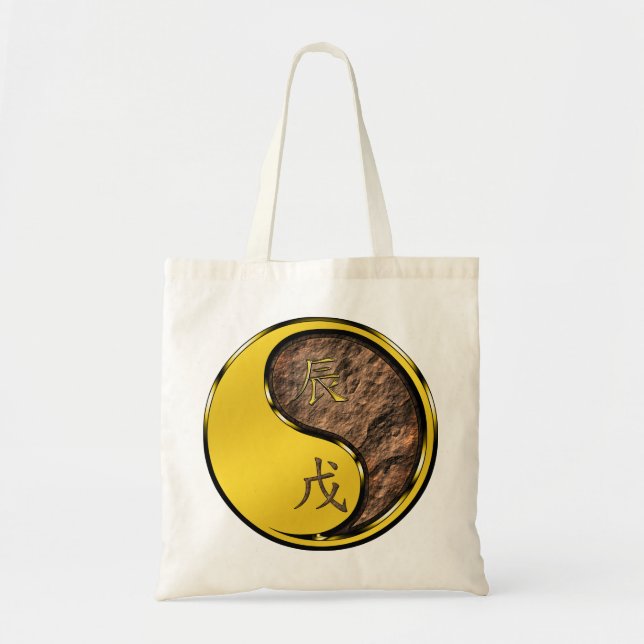 Bolso De Tela Dragón de Tierra (Frente)