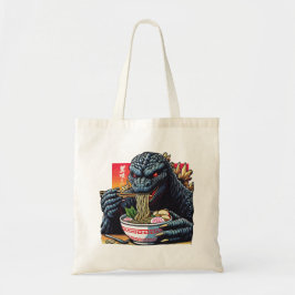 Bolso De Tela Dragon eating ramen 