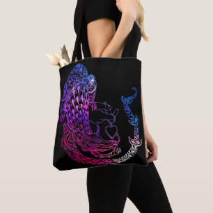 Bolso De Tela Dragón en amor
