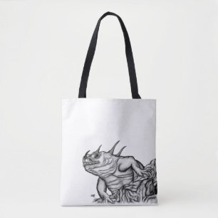 Bolso De Tela Dragón en la roca