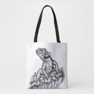 Bolso De Tela Dragón en la roca