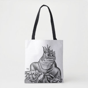 Bolso De Tela Dragón en la roca