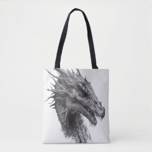 Bolso De Tela Dragon Fantastic Wild Nature Ilustracion animal