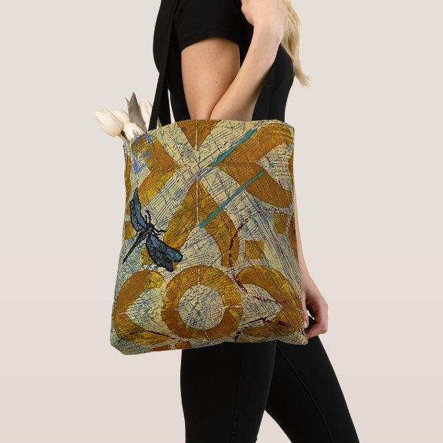 Bolso De Tela Dragon Fly Tote Bag (Detalle)