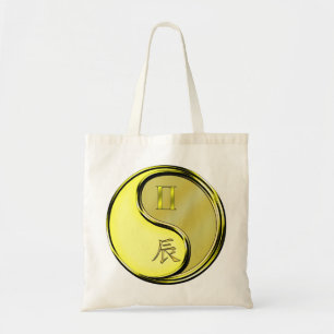 Bolso De Tela Dragón Gemini y Metalizado