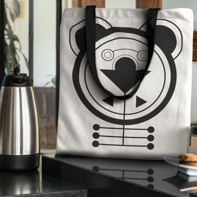 Bolso De Tela Dragón geométrico moderno Zodiac (Tote your essentials with the fierce energy of the Dragon.)