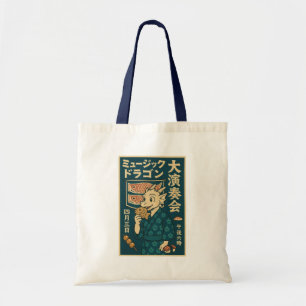 Bolso De Tela Dragón japonés retro