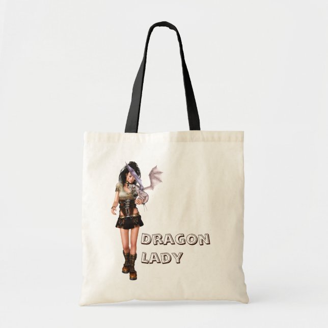 Bolso De Tela Dragon Lady Bag (Frente)
