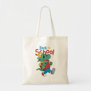 Bolso De Tela Dragón lindo de vuelta al arte escolar
