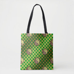 Bolso De Tela Dragón Metalizado