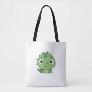 Bolso De Tela Dragon Peeking Cute Adorable Gracioso Personalizad