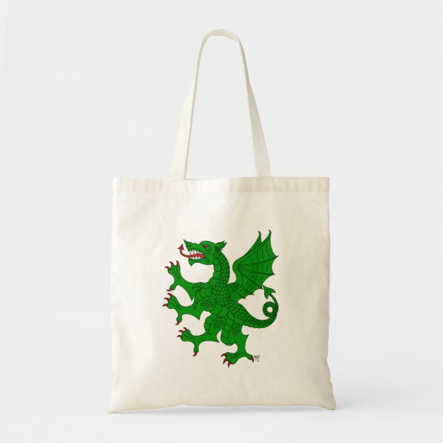 Bolso De Tela Dragon Rampant Vert (Frente)