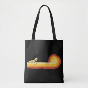 Bolso De Tela Dragon Retro Vintage Bearded Sunset