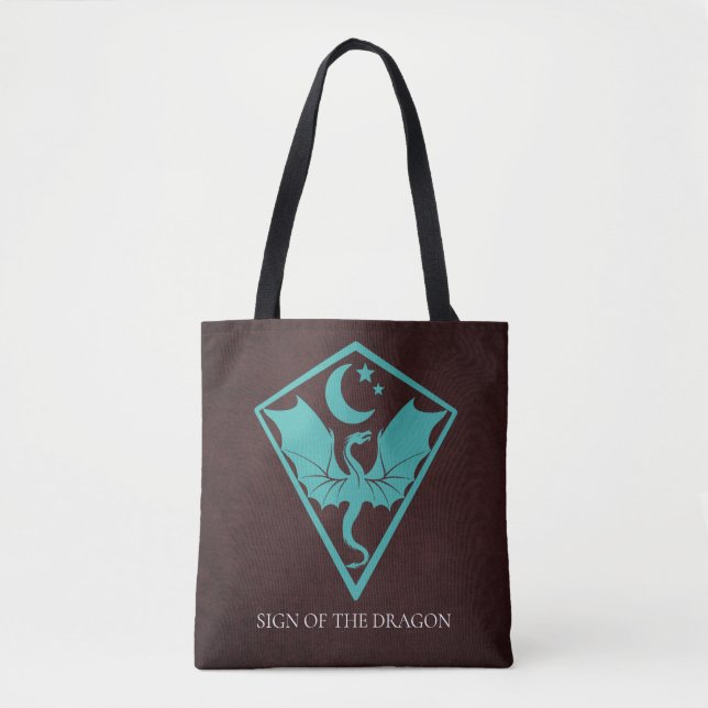 Bolso De Tela Dragon Sigil con texto Personalizado (Anverso)