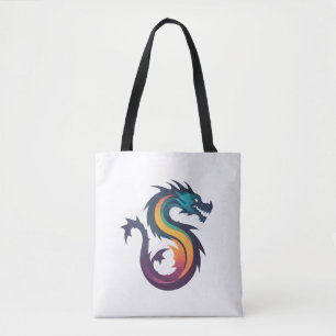 Bolso De Tela Dragon Vector Art Animal Moderno Ciudad Urbana Grá