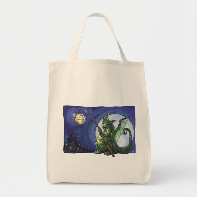 Bolso De Tela Dragon Watch Art (Frente)