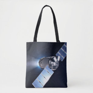 Bolso De Tela Dragon Xl Spacecraft Con Planeta Tierra A Distanci