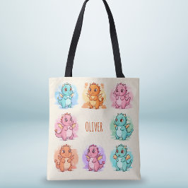 Bolso De Tela Dragones Bebés Juguetones Personalizados