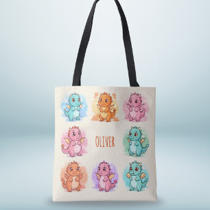 Bolso De Tela Dragones Bebés Juguetones Personalizados