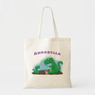Bolso De Tela dragones cortos asando malvaviscos personalizado