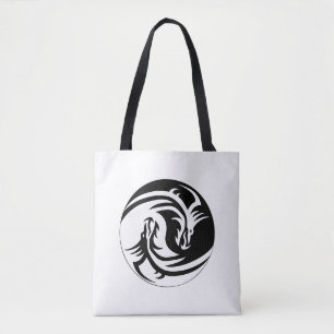 Bolso De Tela Dragones Duelo