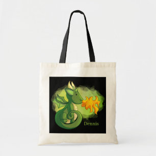 Bolso De Tela dragones geniales agregar nombres niños Tote Bag