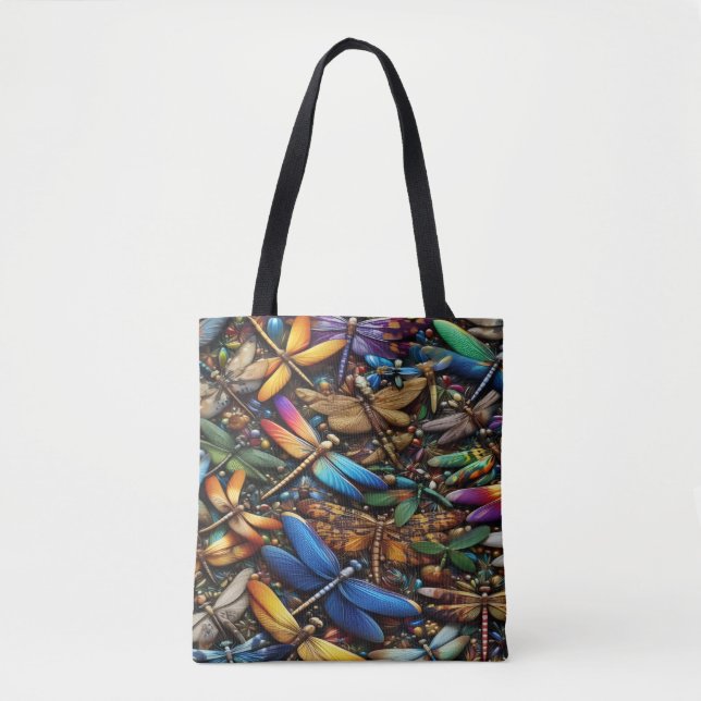 Bolso De Tela Dragonflies (Anverso)