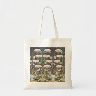 Bolso De Tela Dragonflies Water Lilies Marsh Art Nouveau