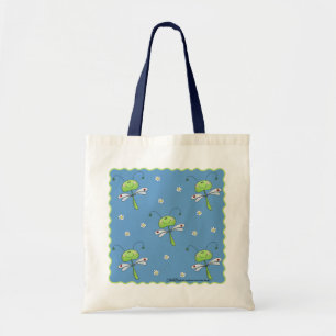 Bolso De Tela Dragonflies y Daisies