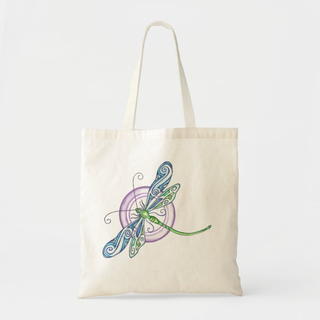 Bolso De Tela Dragonfly caprichoso (Frente)