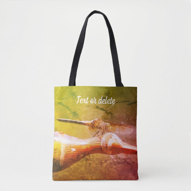 Bolso De Tela Dragonfly Co Pilot Inspira Arte Personalizado (Anverso)