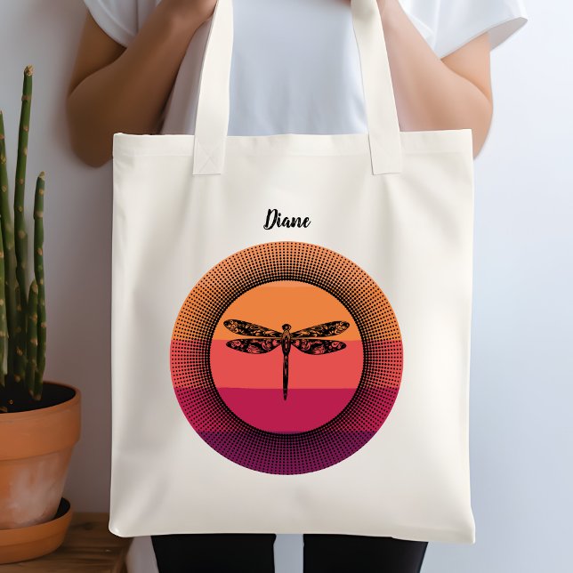 Bolso De Tela Dragonfly con el sol con el nombre (Subido por el creador)