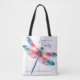 Bolso De Tela Dragonfly de la libertad