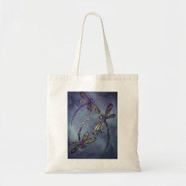 Bolso De Tela Dragonfly Purple Night Flit