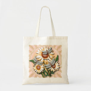 Bolso De Tela Dragonfly Yellow Daisy