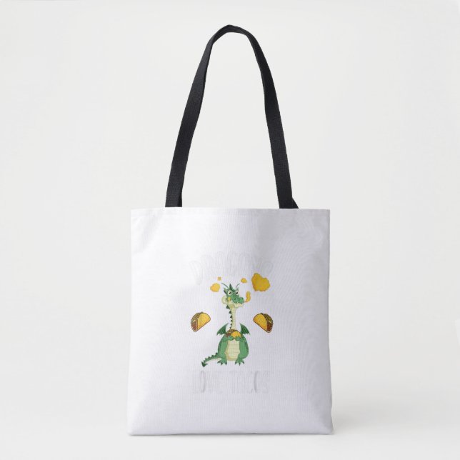 Bolso De Tela Dragons Love Tacos  (Anverso)