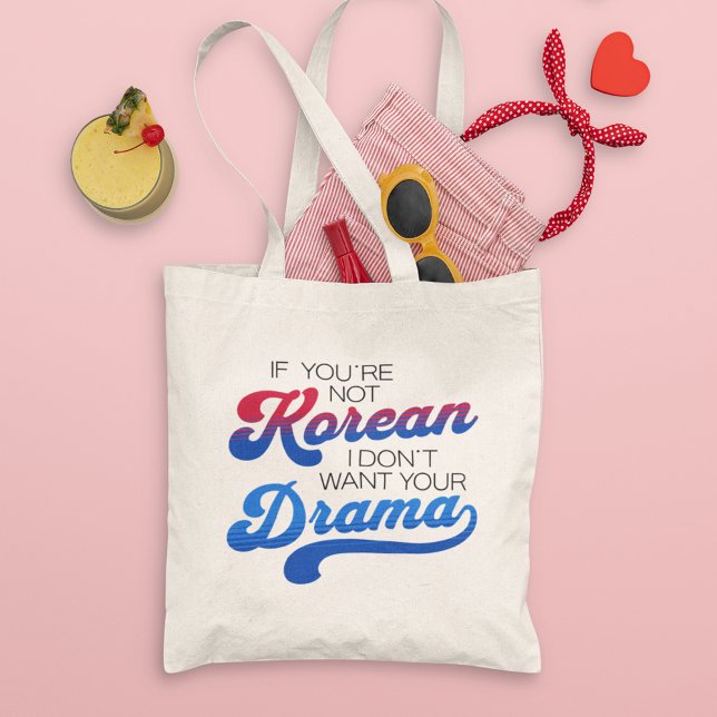 Bolso De Tela Drama coreano moderno retro adoraba divertida pers (Subido por el creador)