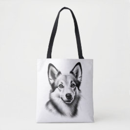 Bolso De Tela Drawing Norwegian Lundehund