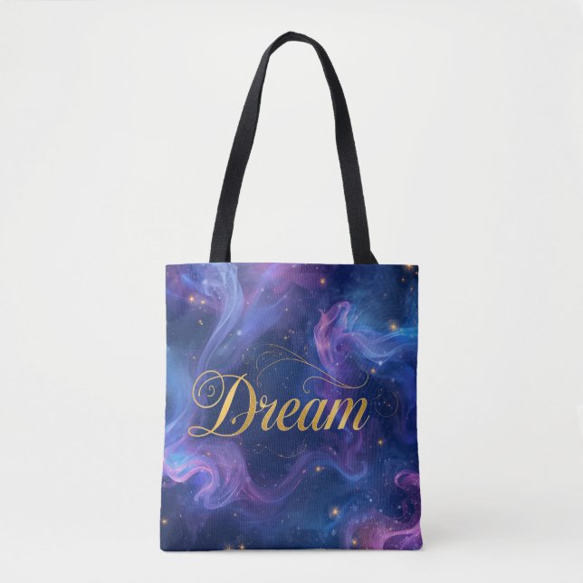 Bolso De Tela Dream - Colorful blue and purple (Anverso)