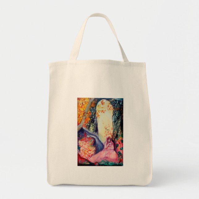 Bolso De Tela DREAM GOLDEN / Jardín Zen de Meditación Yoga (Frente)