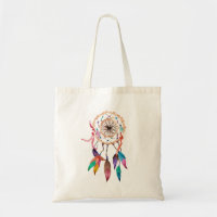 Dreamcatcher bohemio en pintura vibrante de la