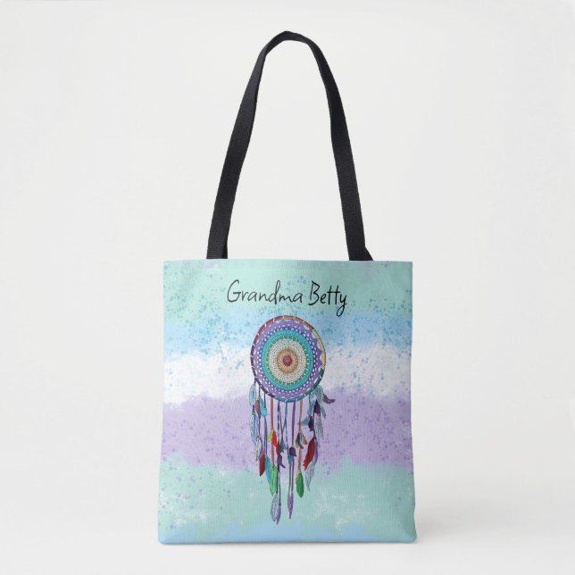 Bolso De Tela Dreamcatcher personalizado (Anverso)